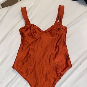 Urban Outfitters Orange Body Suit